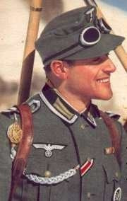 Gebirgsjager steel goggles, tinted - replica