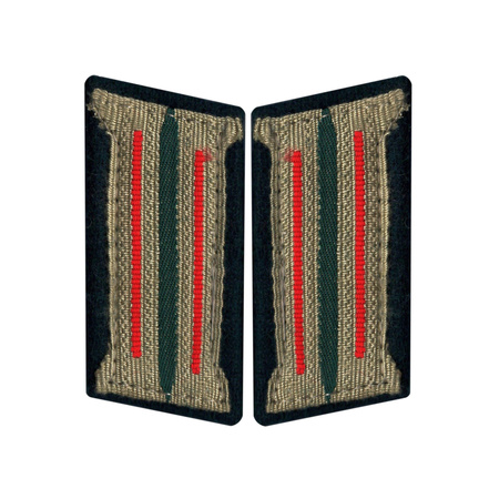 M35 Kragenspiegel - WH collar tabs for artillery - early type on wool - repro