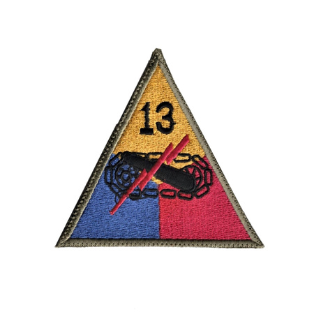 Patch of 13th US Armored Division - repro