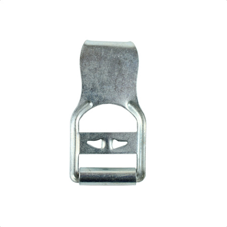 Steel buckle-hook for harness, galvanized - repro