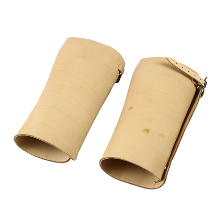 Undyed leather gaiters - replica
