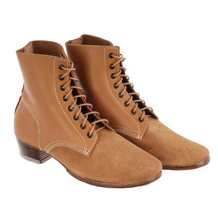 Schnurschuhe M43, trzewiki WH/SS niebarwione - replika