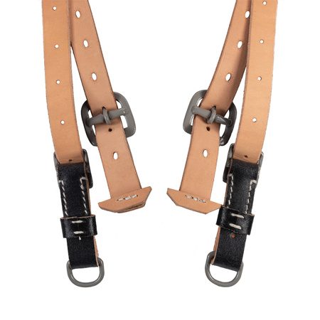 German WH/SS leather Y-straps, late war model - Fredericci