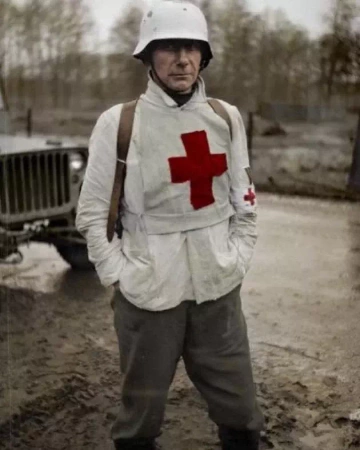 German Medic Red Cross chest apron & armband - repro