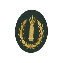 Heer patch - Richtkanonier-Abzeichen, dark green - replica