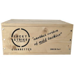 Lucky Strike Wooden Crate - Replica