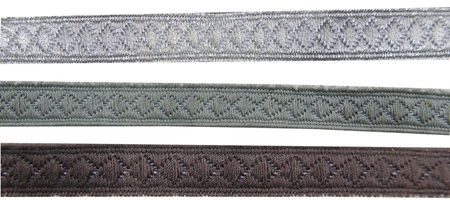 WW2 NCO tresse - rank braid - dark grey, late-war - repro