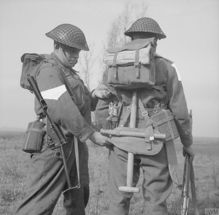 Webbing P37, canteen with simplified cover, without strap - replica