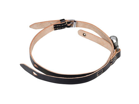 WH/SS Canteen strap, smooth leather, aluminium buckles, early type - repro by Nestof®
