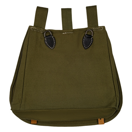 German M44 bread bag with black leather - repro