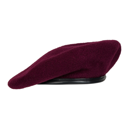 Brytyjski beret, wojska powietrznodesantowe, sukienny, bordowy - replika