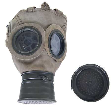 M1917 leather gas mask - repro