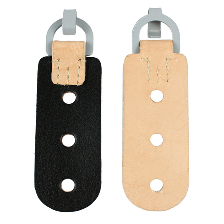 M39 Tornister flaps for Y-straps - black/natural - pair - repro