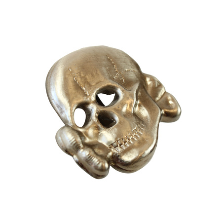 SS visor cap skull, antique effect - repro