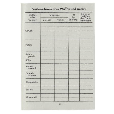 Soldbuch SS - replika