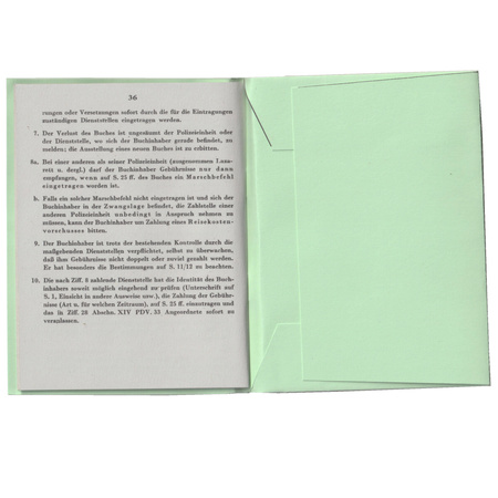 Polizei Soldbuch - repro, unfilled