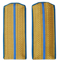 RIA Ober-officer service shoulder straps, blue - repro