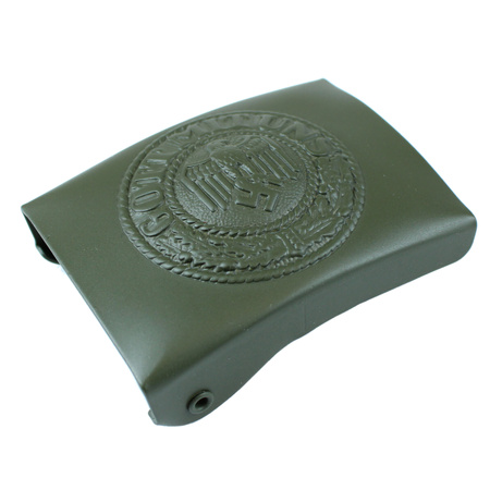 Wehrmacht "Koppelschloss" belt buckle, steel, green - repro