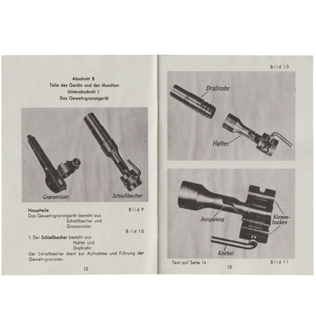 Panzernahkampf Waffen Gewehrgranatgeratmanual - repro