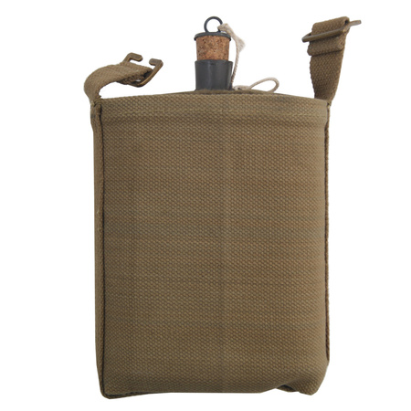 British WW2 field bottle with carrier -  repro