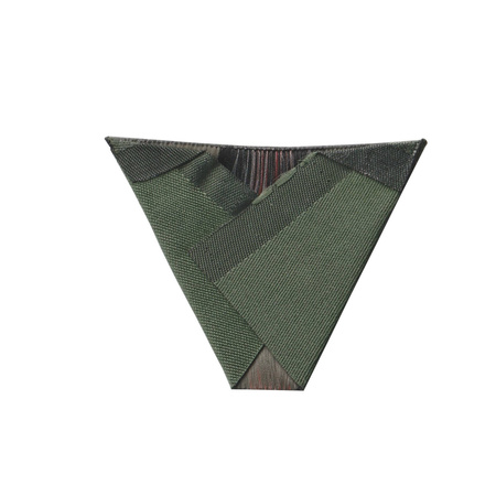 M43 trapezoid insignia WH BeVo, feldgrau, folded version - repro