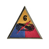 Patch of 6th US Armored Division - repro