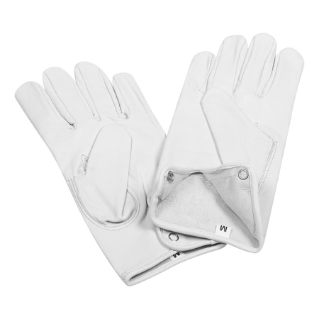 White leather gloves, ceremonial - replica