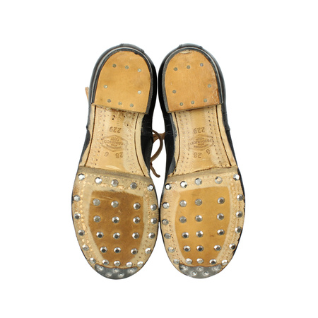 German ankle boots Schnurschuhe M43, blackened - Fredericci