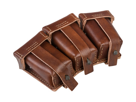 M1909 ammo pouch, war version - brown - repro