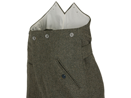 Feldhose M15 feldgrau, spodnie mundurowe - replika