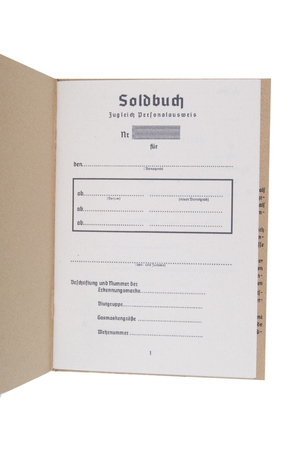 Soldbuch WH - replika