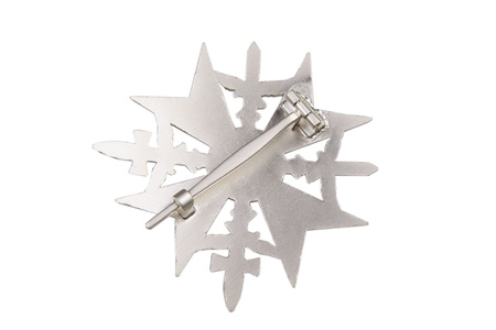 Spanish Cross - silver with swords - repro