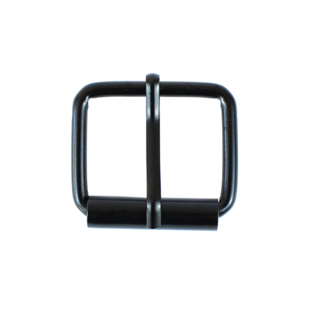Steel 25 mm buckle, matte black, German type - replica
