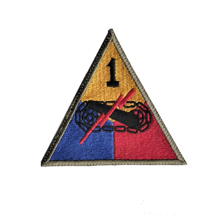 Patch of 1st US Armored Division - repro