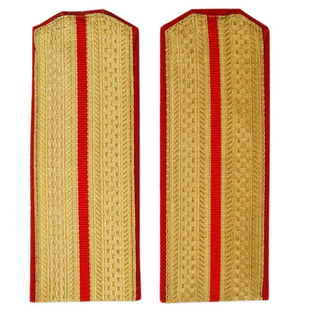 Ober-officer shoulder straps - service - red