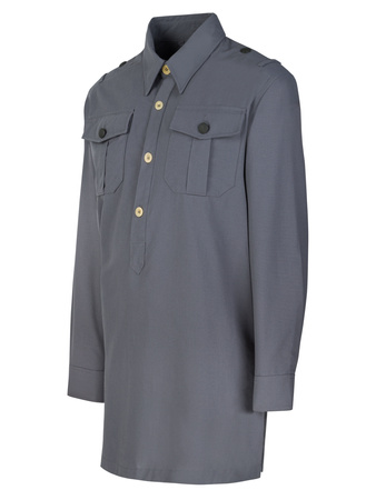 Hemd M43 WH/SS,- uniform shirt with buttons for shoulder boards - repro