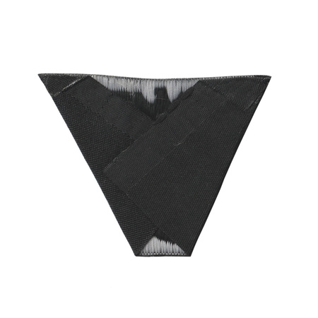 M43 trapezoid insignia ,SS, folded version, BeVo, black - repro