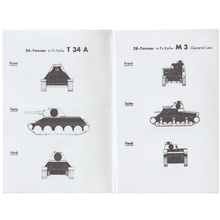 Panzer-Beschußtafel 8,8 cm R Pzb54 - replika