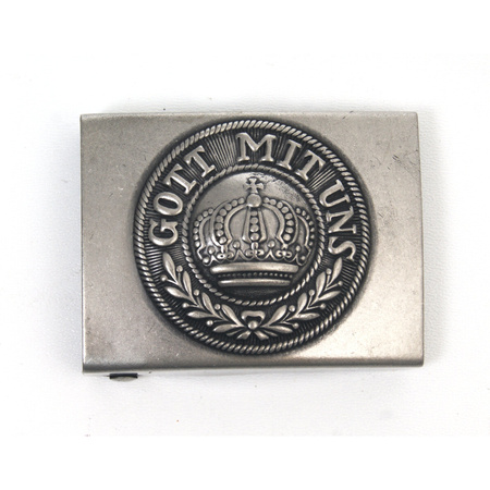 M15 Prussia belt buckle - steel - repro