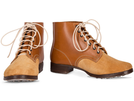 Schnurschuhe M43 - WH German ankle boots - light brown - repro