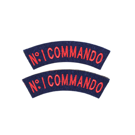British "No.1 Commando" sleeve patches - replica