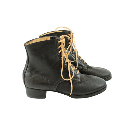 German ankle boots Schnurschuhe M43, blackened - Fredericci