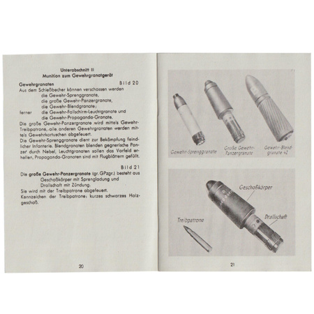 Panzernahkampf Waffen Gewehrgranatgeratmanual - repro