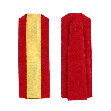RIA Service officer cadet shouder straps - carmine - repro
