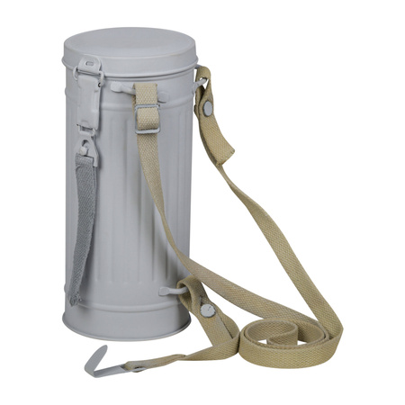 WH/SS gas mask canister - winter camo, not aged - repro 