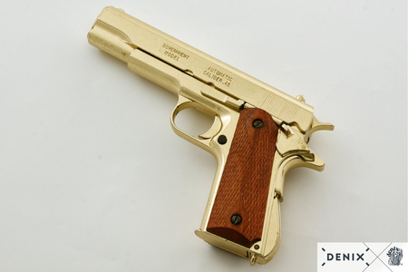 Denix 5312, Colt M1911A1 gun replica - gold