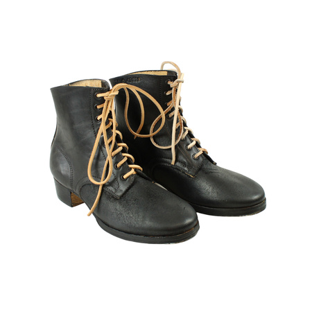 German ankle boots Schnurschuhe M43, blackened - Fredericci