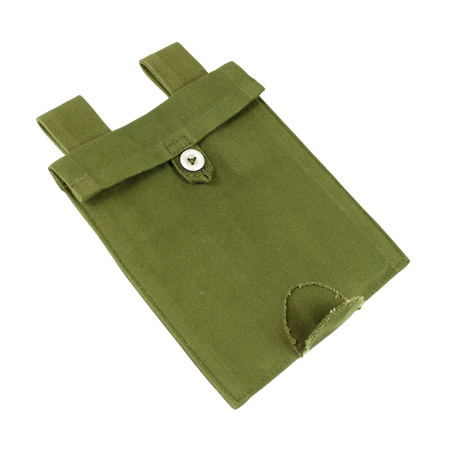 RKKA canvas shovel carrier, olive - button fastening