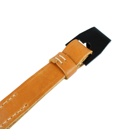 Carrying straps for Thermoflasche/Funkstelle, leather-canvas strap, pair - repro