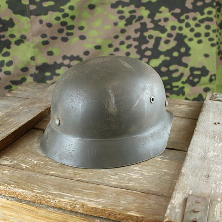 M40 Helmet, with eagle, aged - aluminium textured [custom]